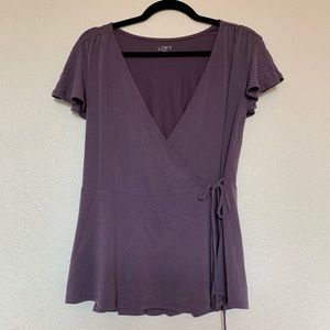 Loft extra soft wrap top